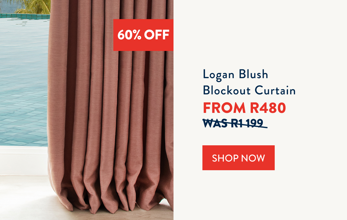 SALE 60% OFF Logan Blockout Curtains