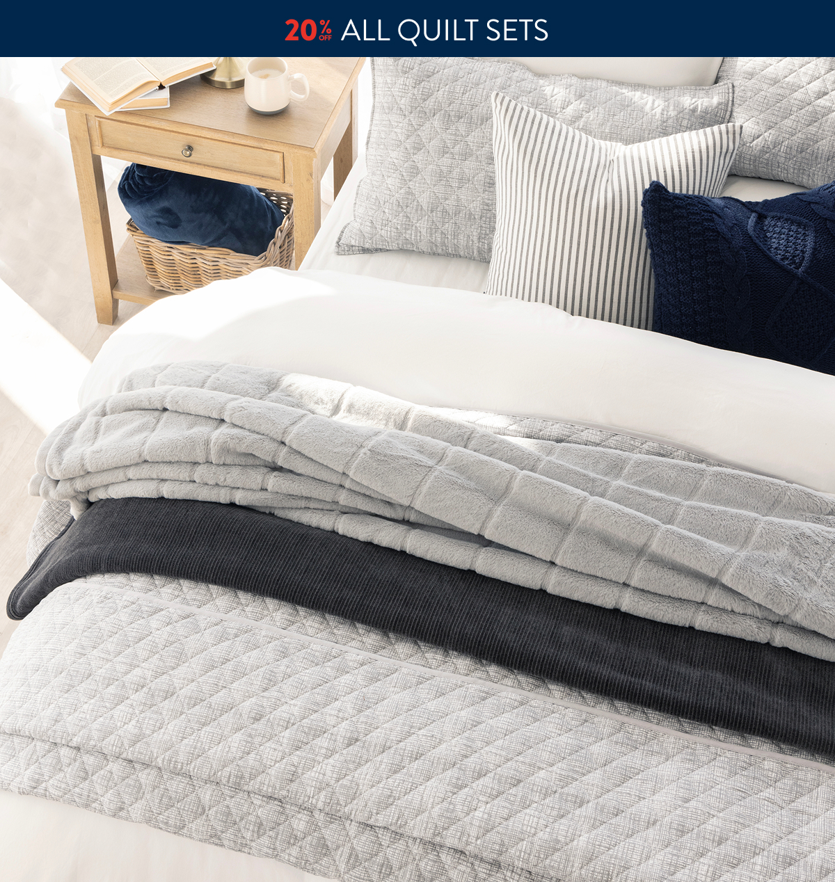 20% OFF ALL Quilts Sets FROM: 