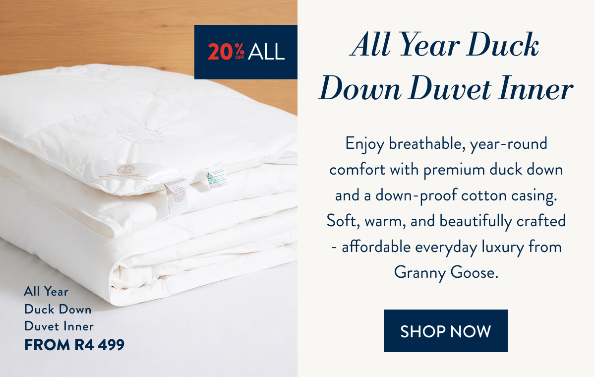Granny Goose All Year Duck Down Duvet FROM
