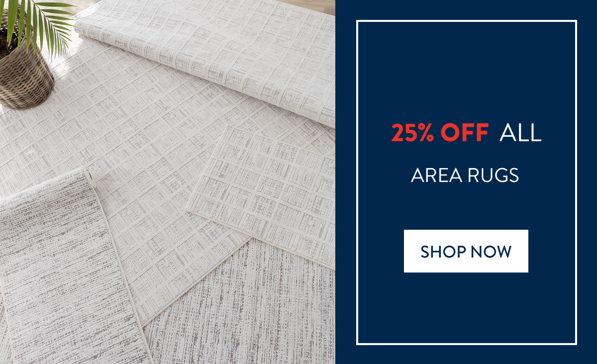 25% OFF ALL RUGS & RUNNERS
