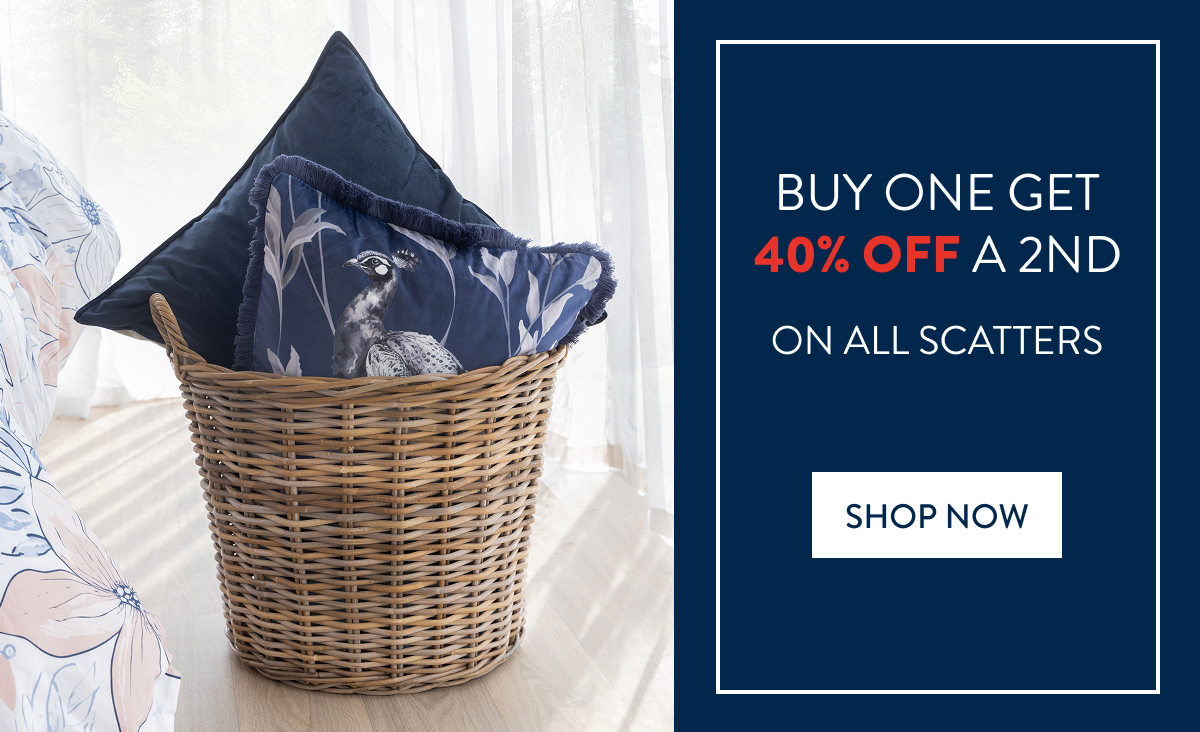 BUY 1 & GET 40% OFF 2ND ON ALL SCATTER CUSHIONS