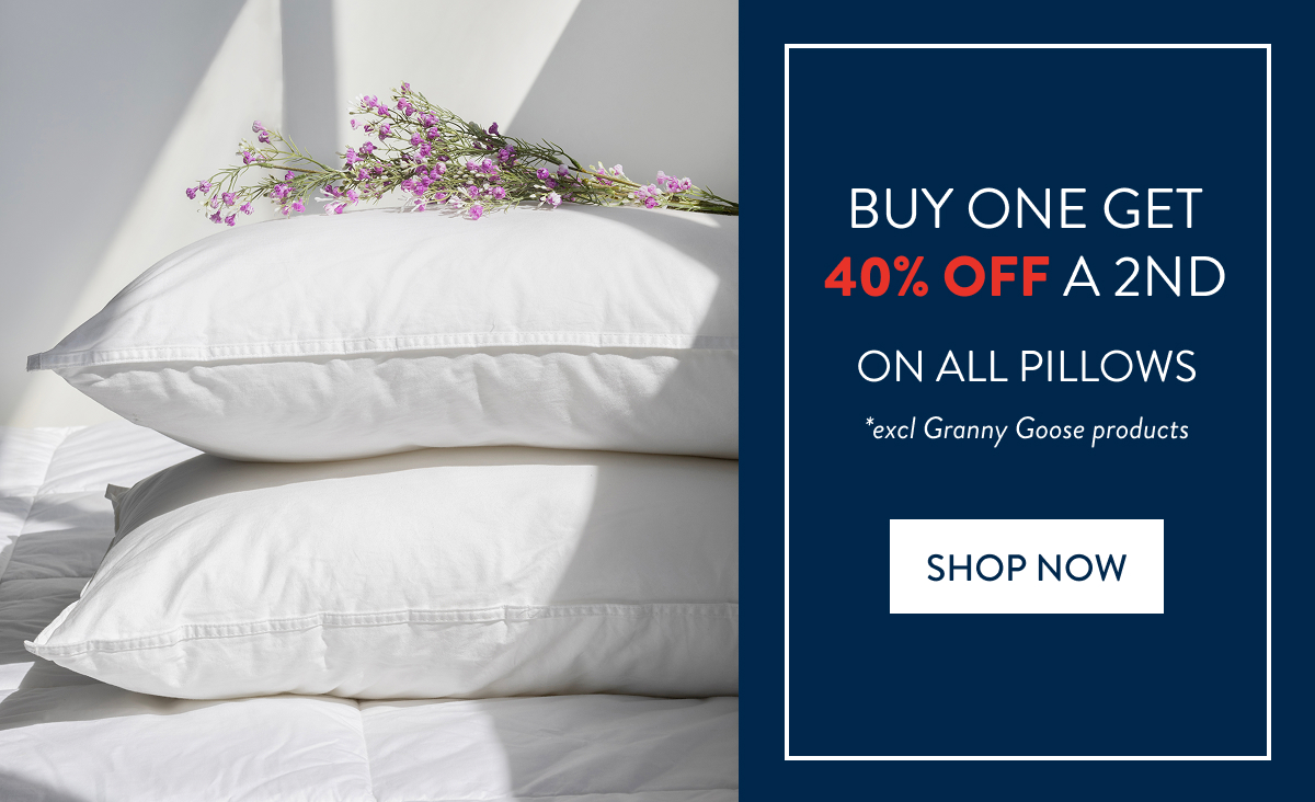 BUY 1 & GET 40% OFF 2ND - PILLOWS (excl Granny Goose)