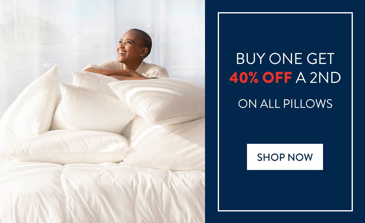 BUY 1 & GET 40% OFF 2ND ON ALL PILLOWS