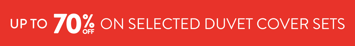 An Extra 10% OFF Select Duvet Cover Sets From: