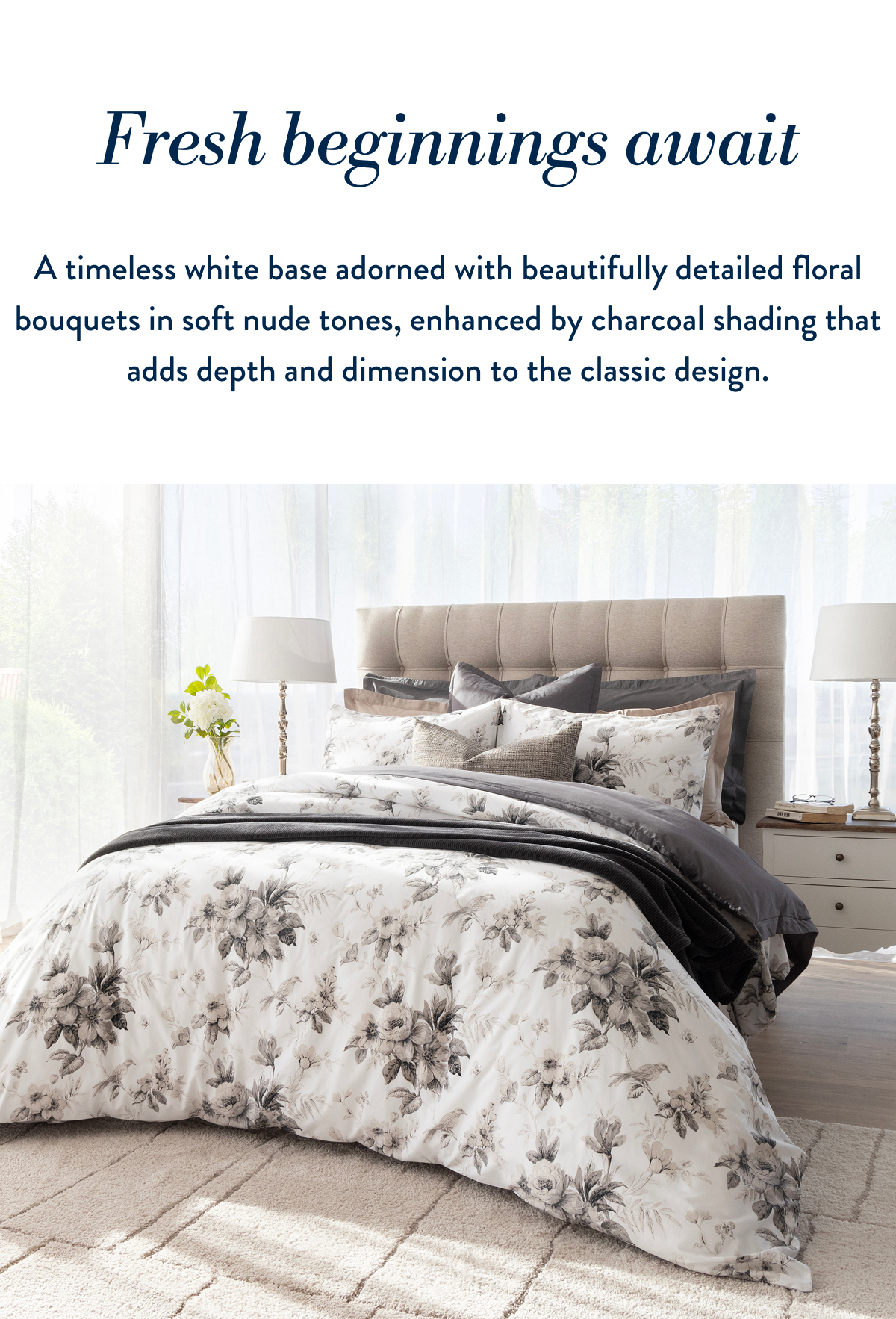 GABRIELLA NUDE DUVET COVER SET FROM: 