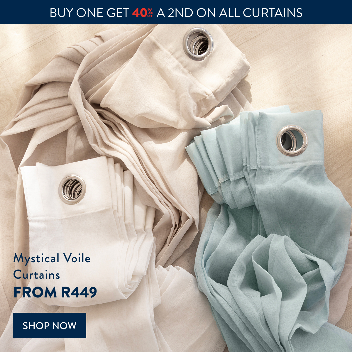 SHEER CURTAINS FROM: 