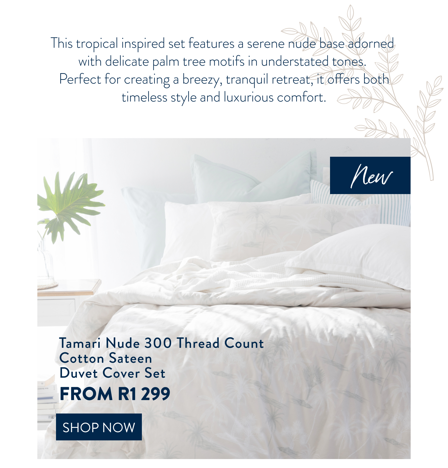 Tamari 300TC Duvet Cover Set FROM: 
