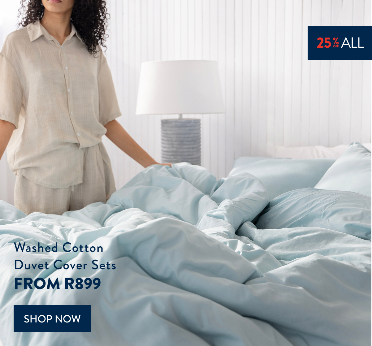 25% OFF ALL DUVET COVER SETS - Washed Cotton