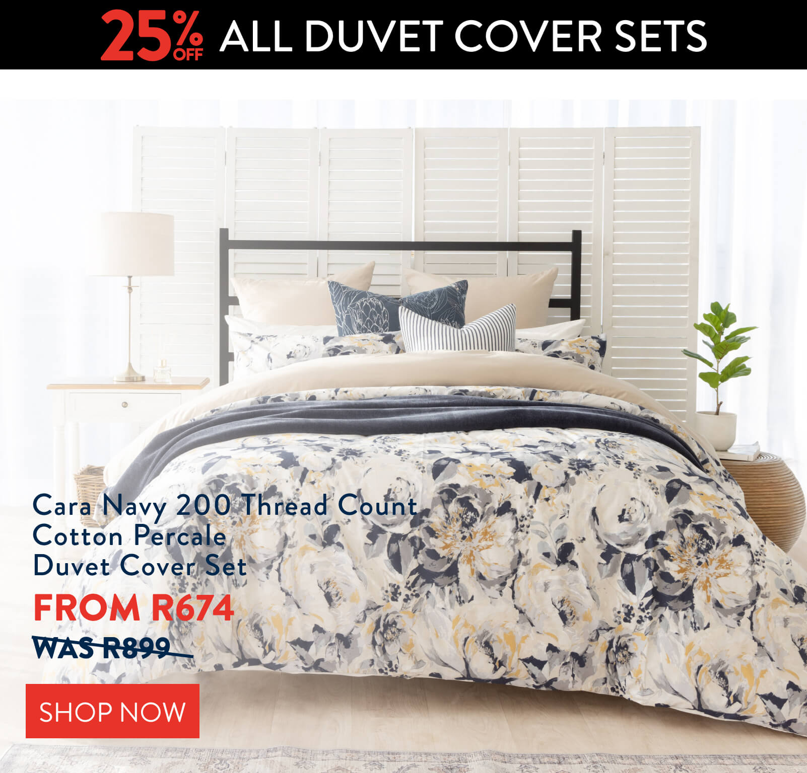 Get 25% OFF ALL Duvet Cover Sets: 