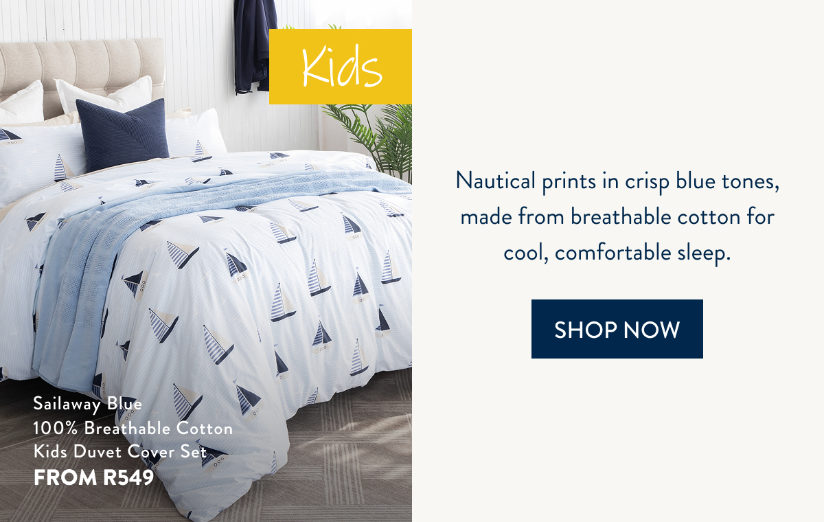 Kids DCS - Sailaway Blue 100% Cotton