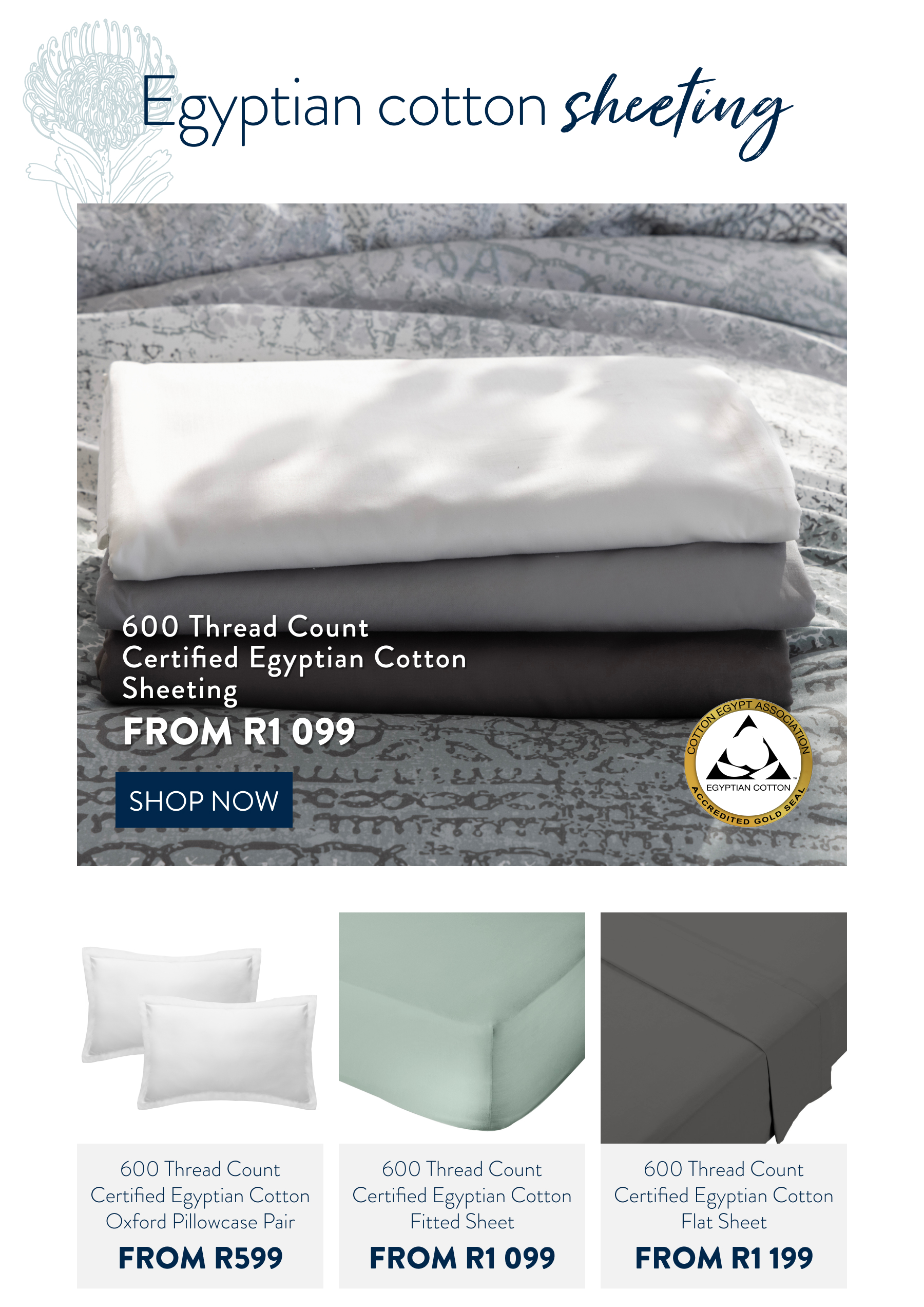 600 TC Premuim Sheeting FROM: 