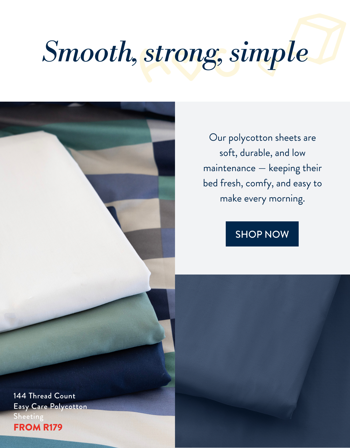 144TC Polycotton Sheeting