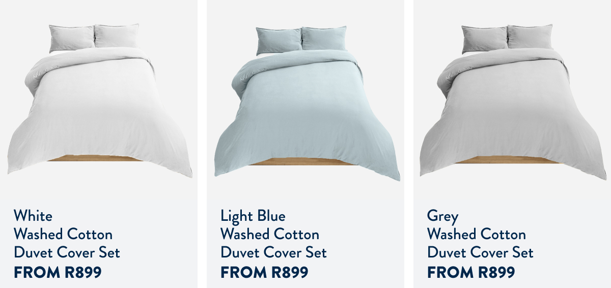 Get 40% OFF a 2nd ALL Washed Cotteon Duvet FROM: 