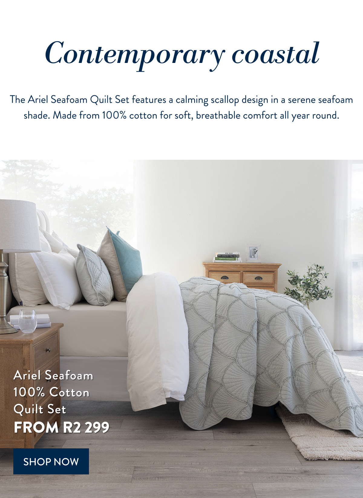 Ariel Seafoam Quilt Set FROM