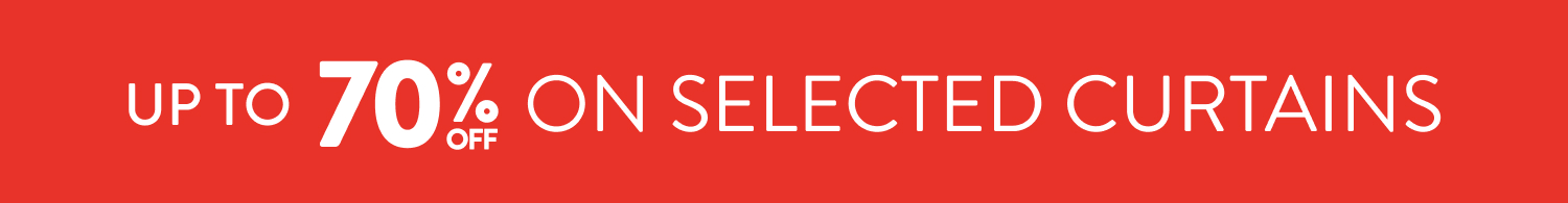 An Extra 10% OFF Select Curtains From: