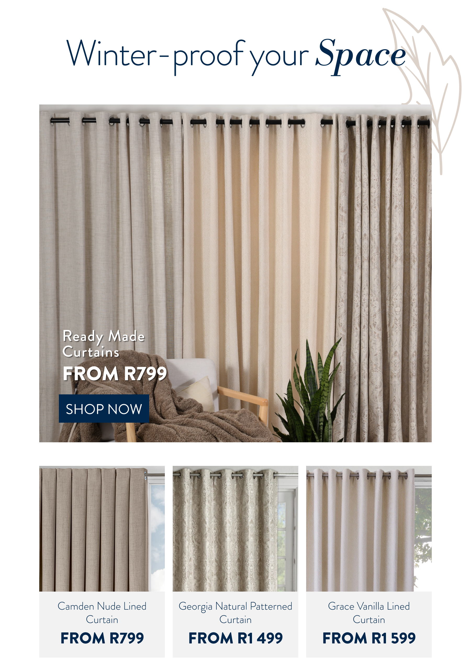 Blockout Curtains FROM: