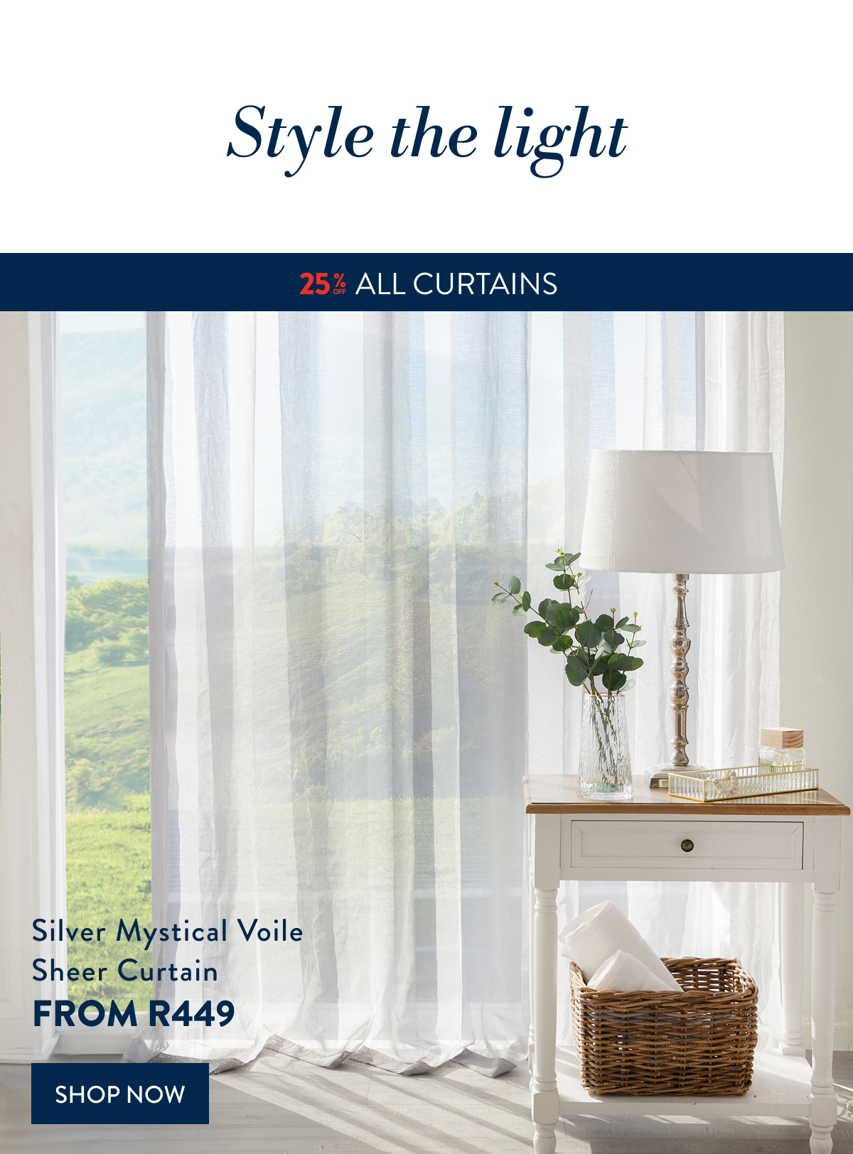 WEEKEND DEALS - 25% OFF ALL CURTAINS