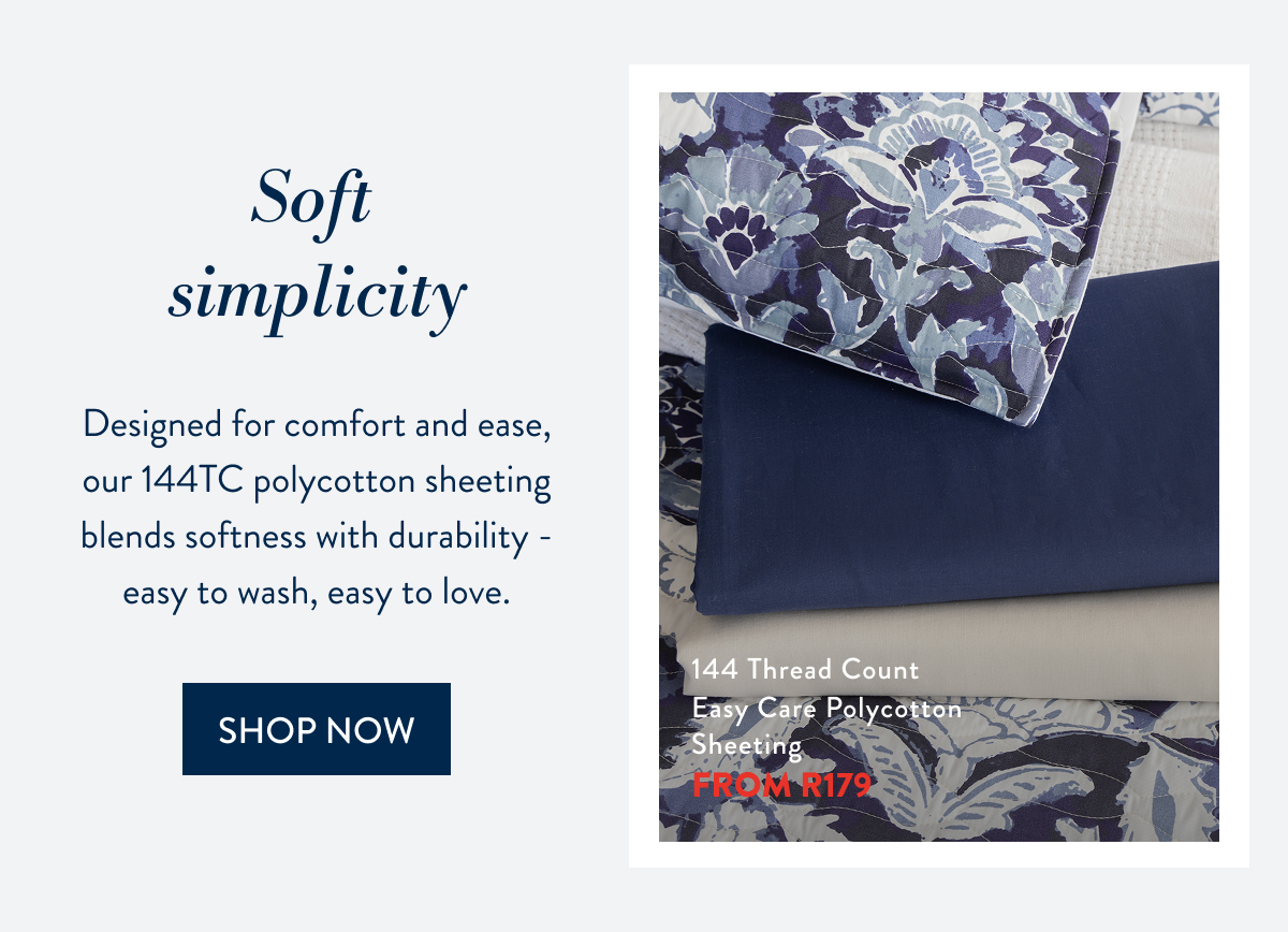 144TC Polycotton Sheeting FROM