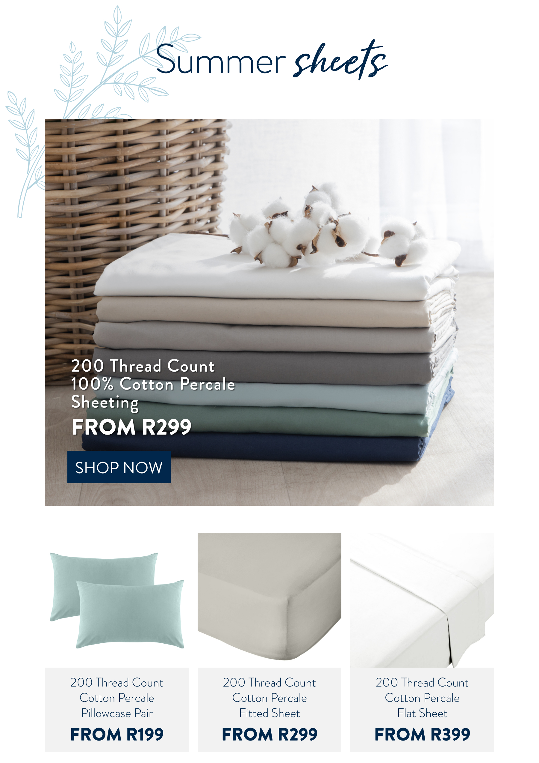 200TC Cotton Sheeting FROM: