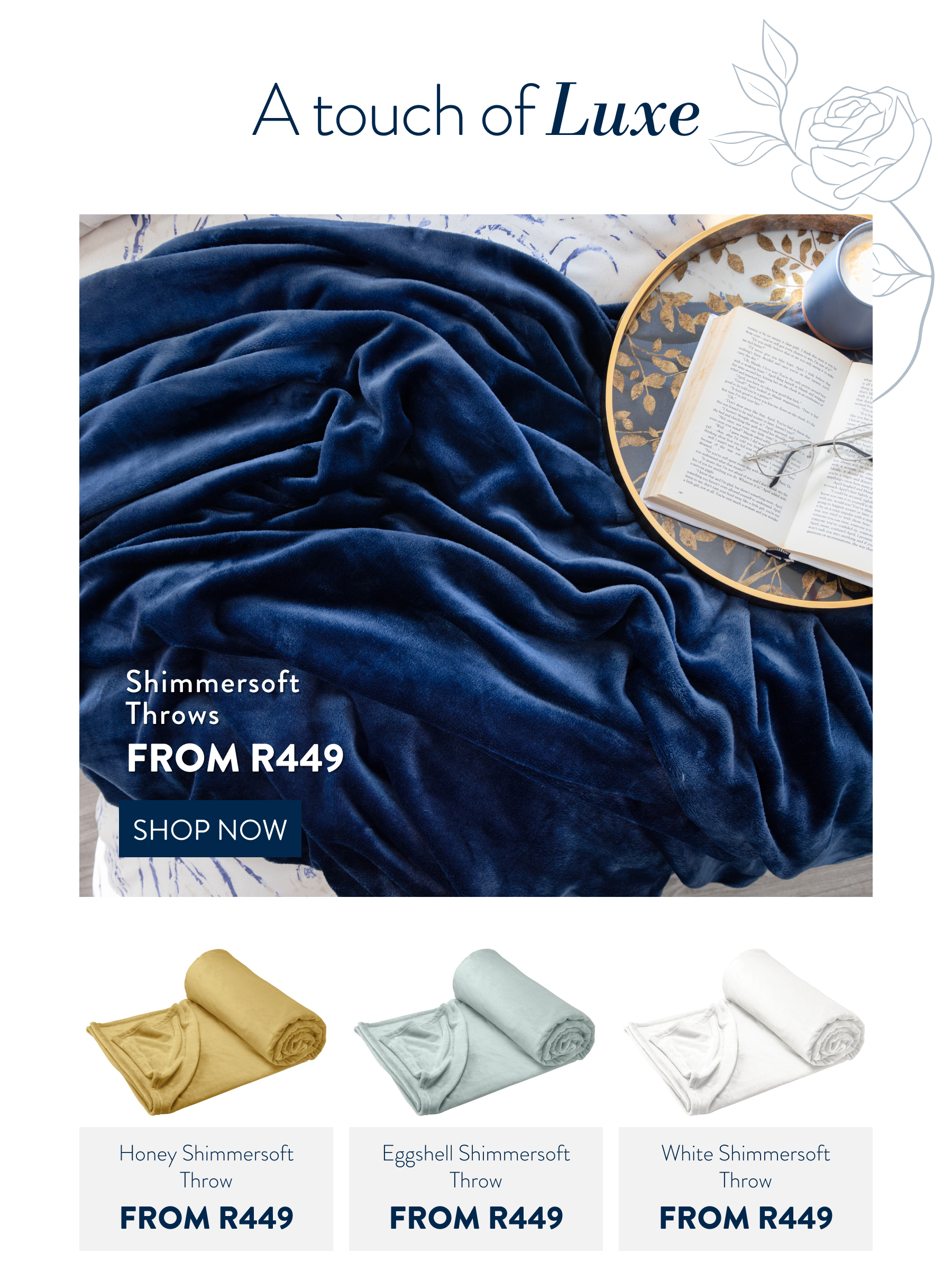 Shimmersoft Throws FROM: 