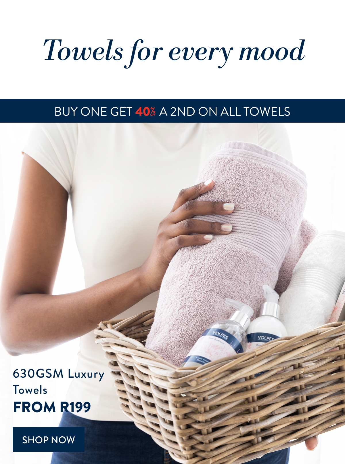 BUY 1 & GET 40% OFF 2ND - TOWELS
