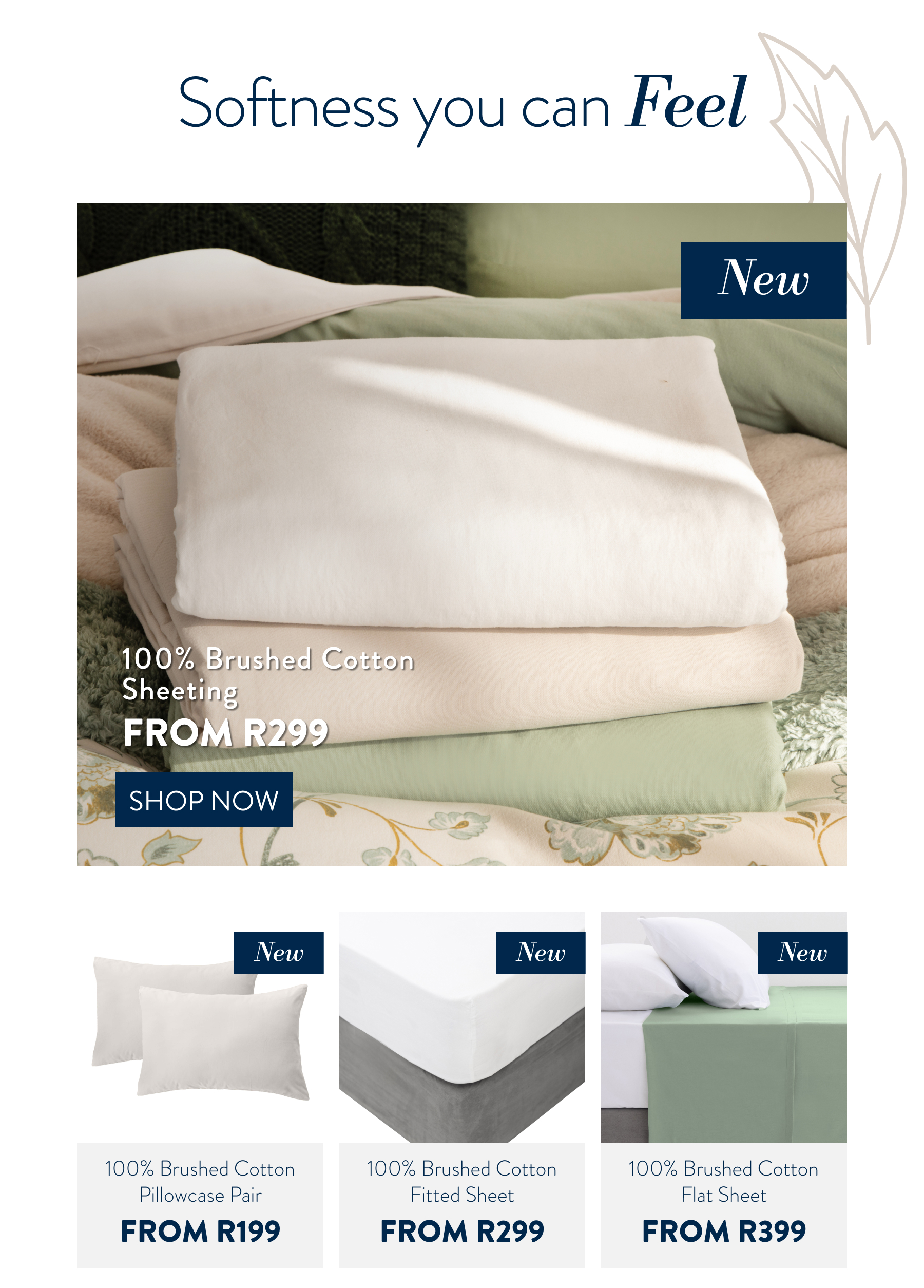 Brushed Cotton FROM: 