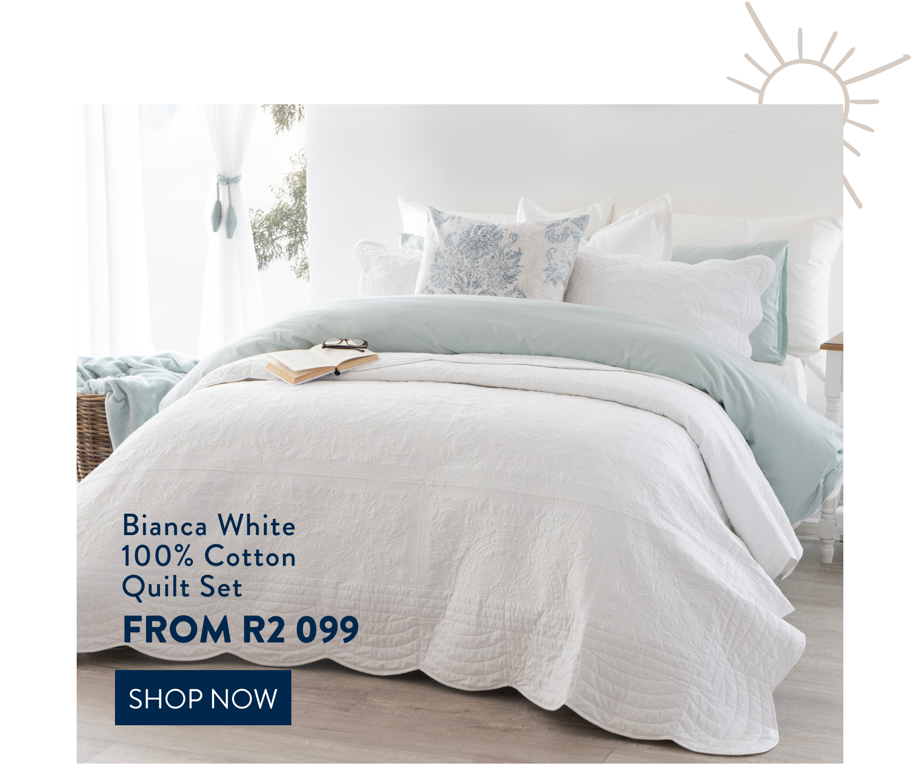 Bianca White Quilt Set FROM:
