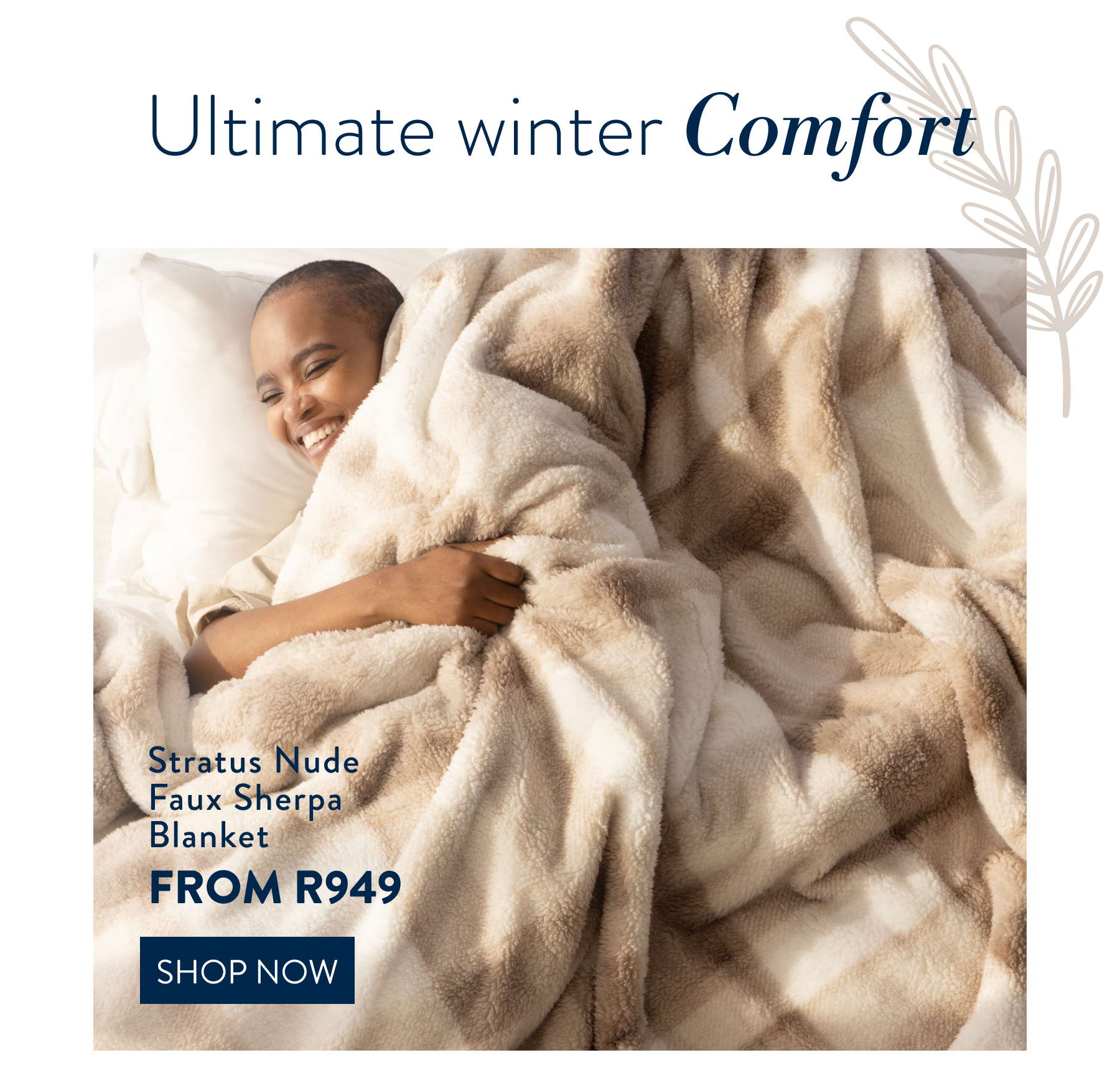 Stratus Faux Sherpe Blankets FROM: 