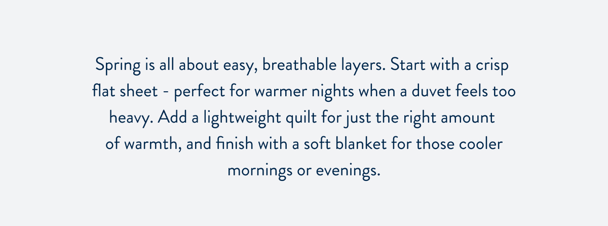 Spring - breathable Layers: 
