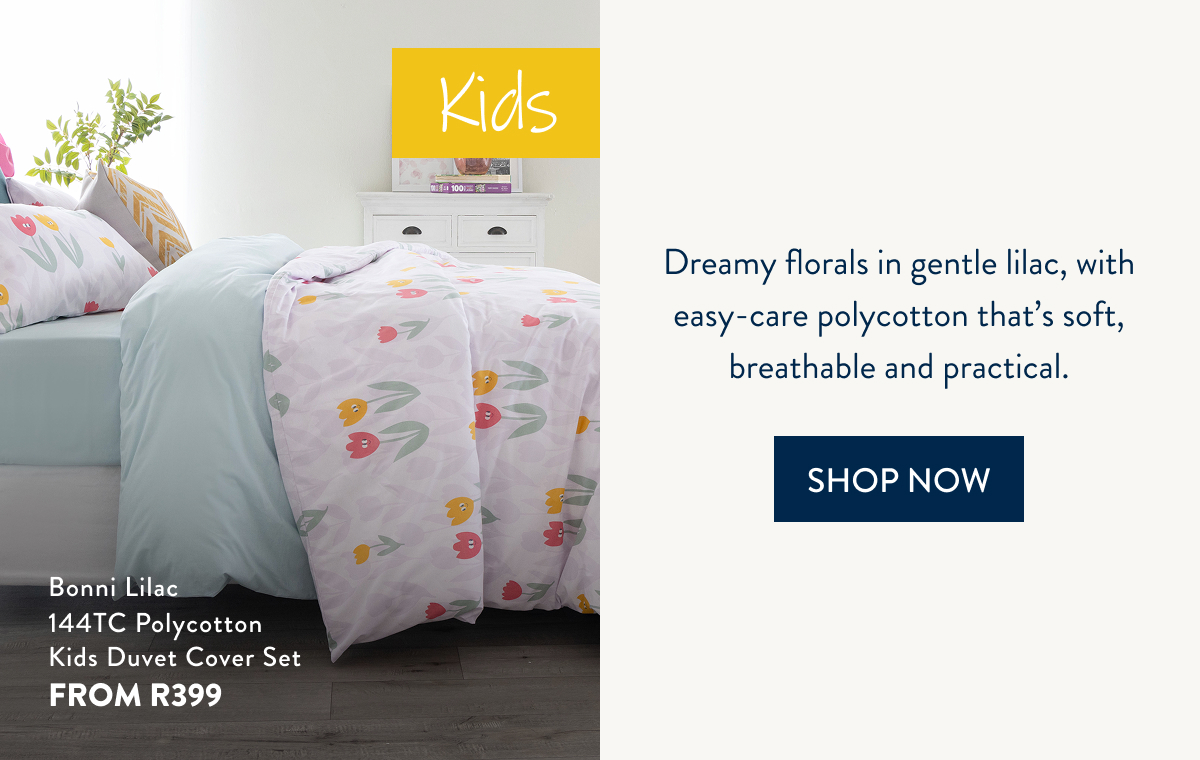 Kids DCS - Bonni Lilac 144TC Polycotton