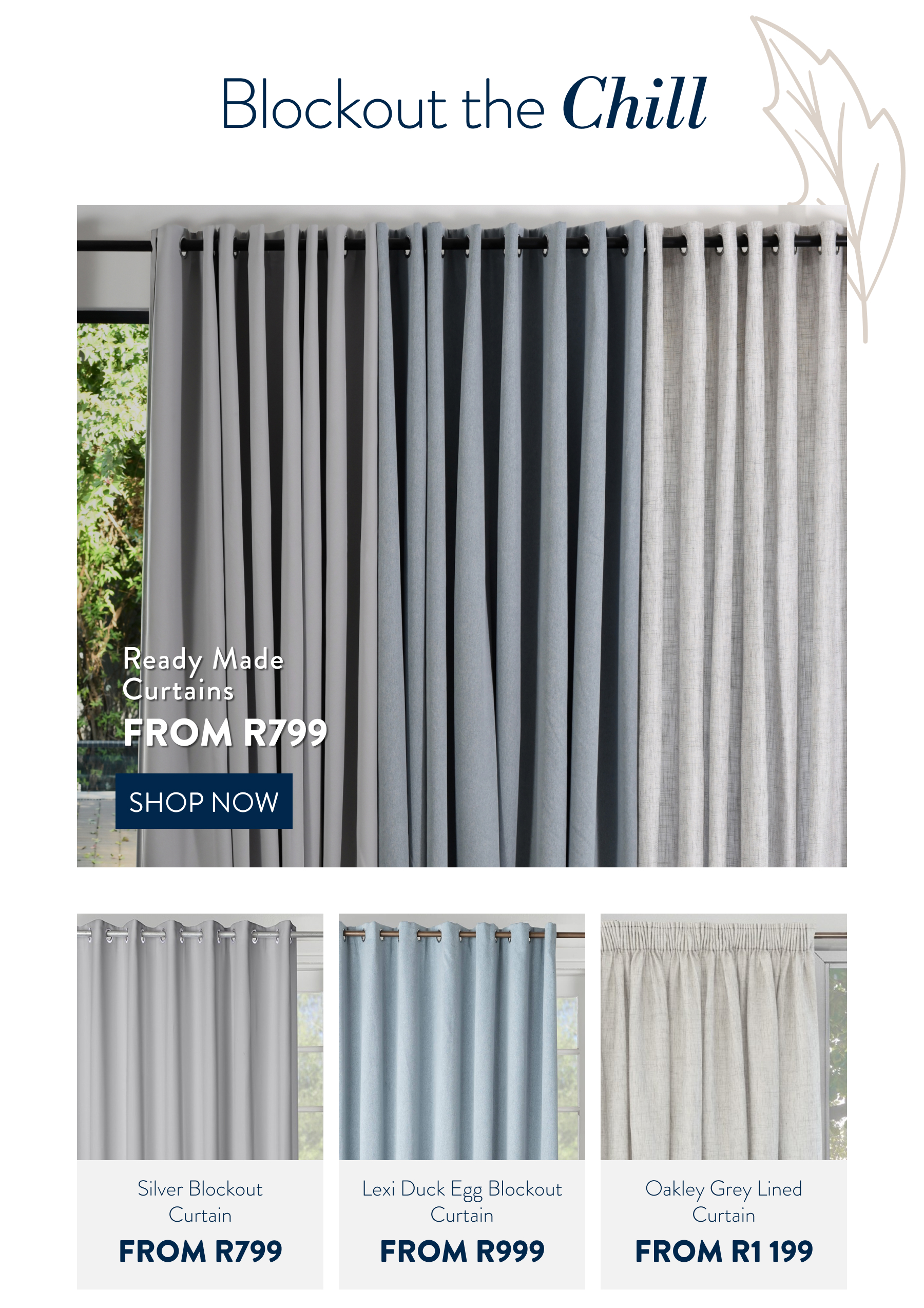 Blockout Curtains FROM: