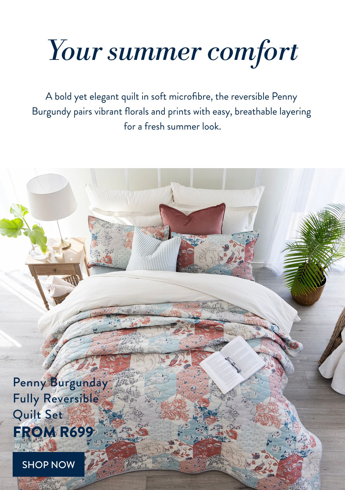 Penny Burgundy Quilt FROM