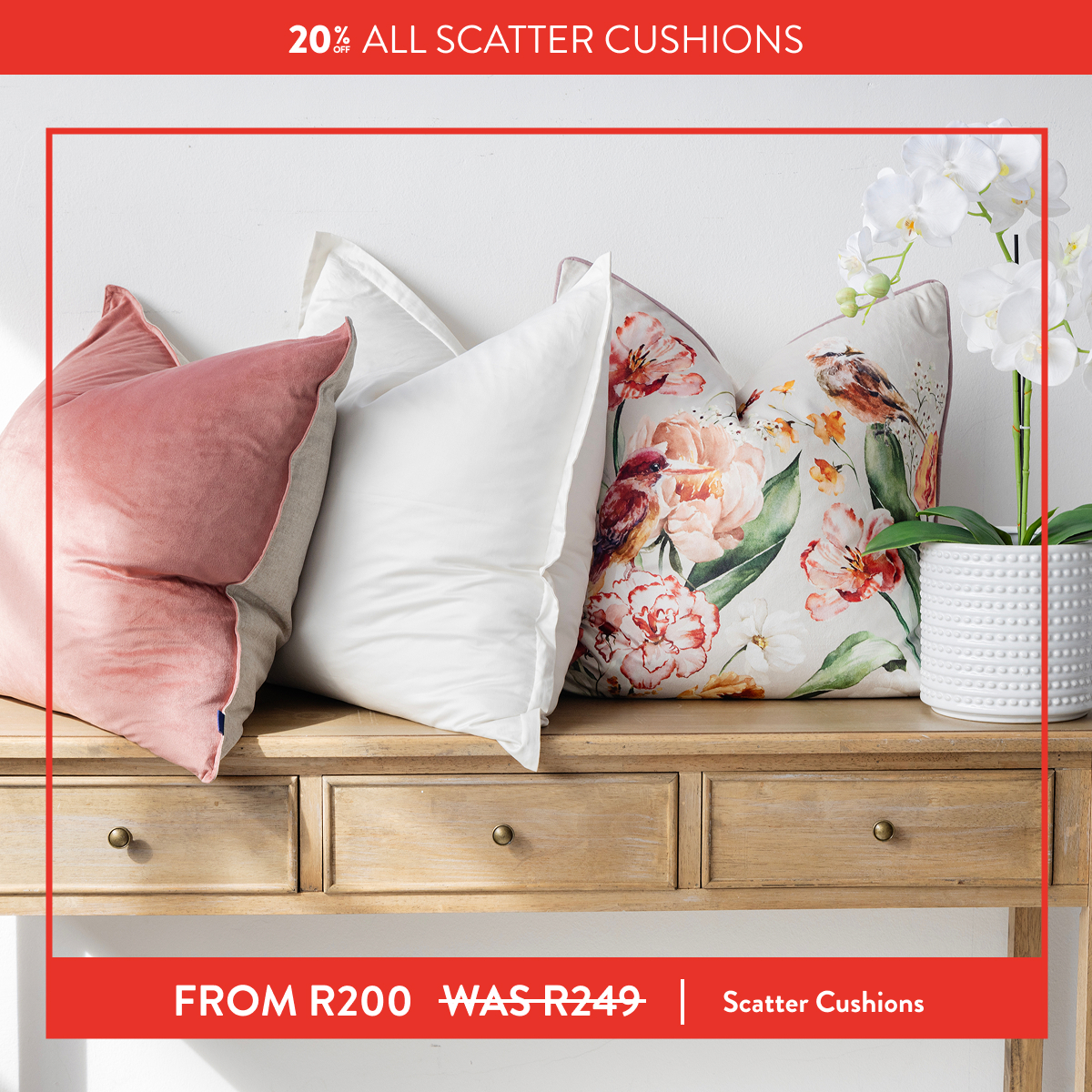 20% OFF ALL SCATTER CUSHIONS