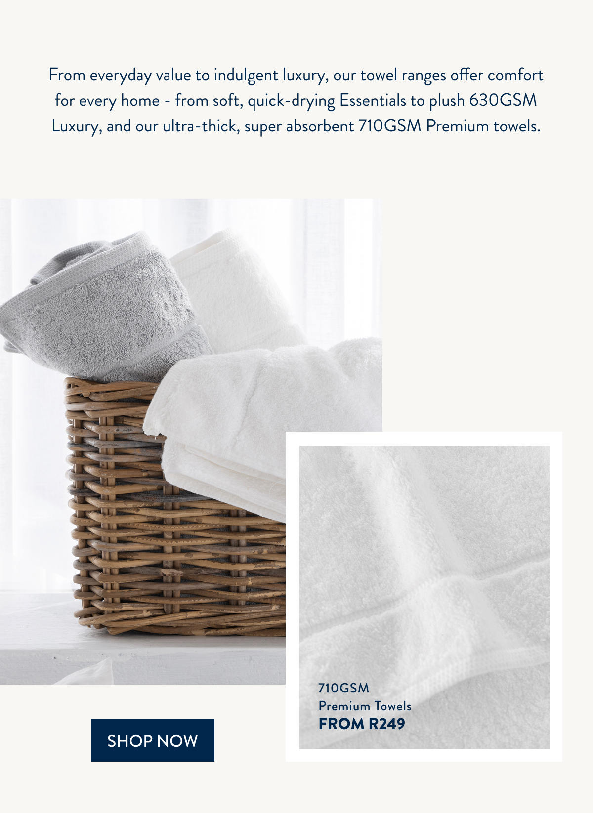 BUY 1 & GET 40% OFF 2ND - TOWELS
