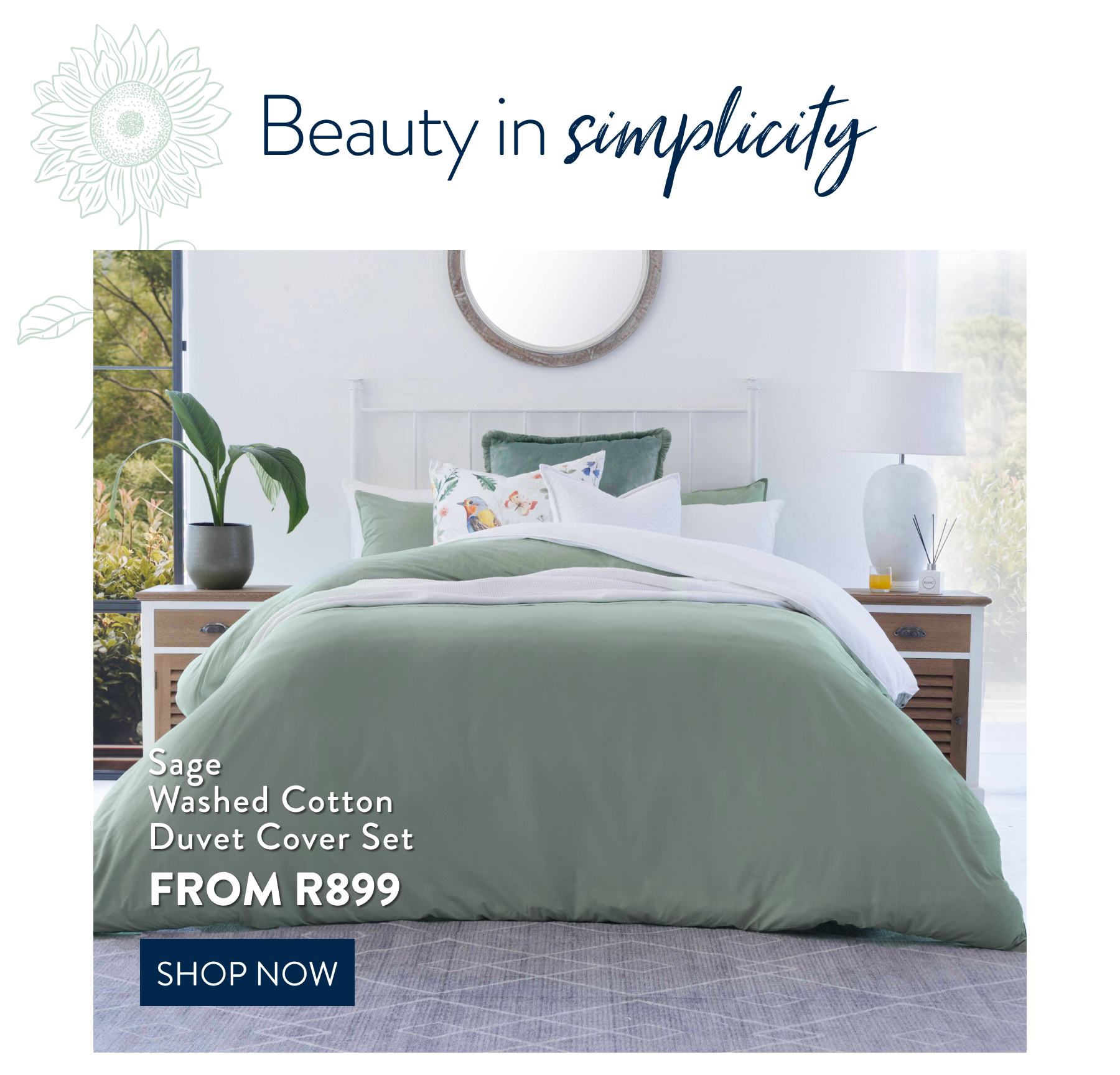 Sage Washed Cotton FROM: 