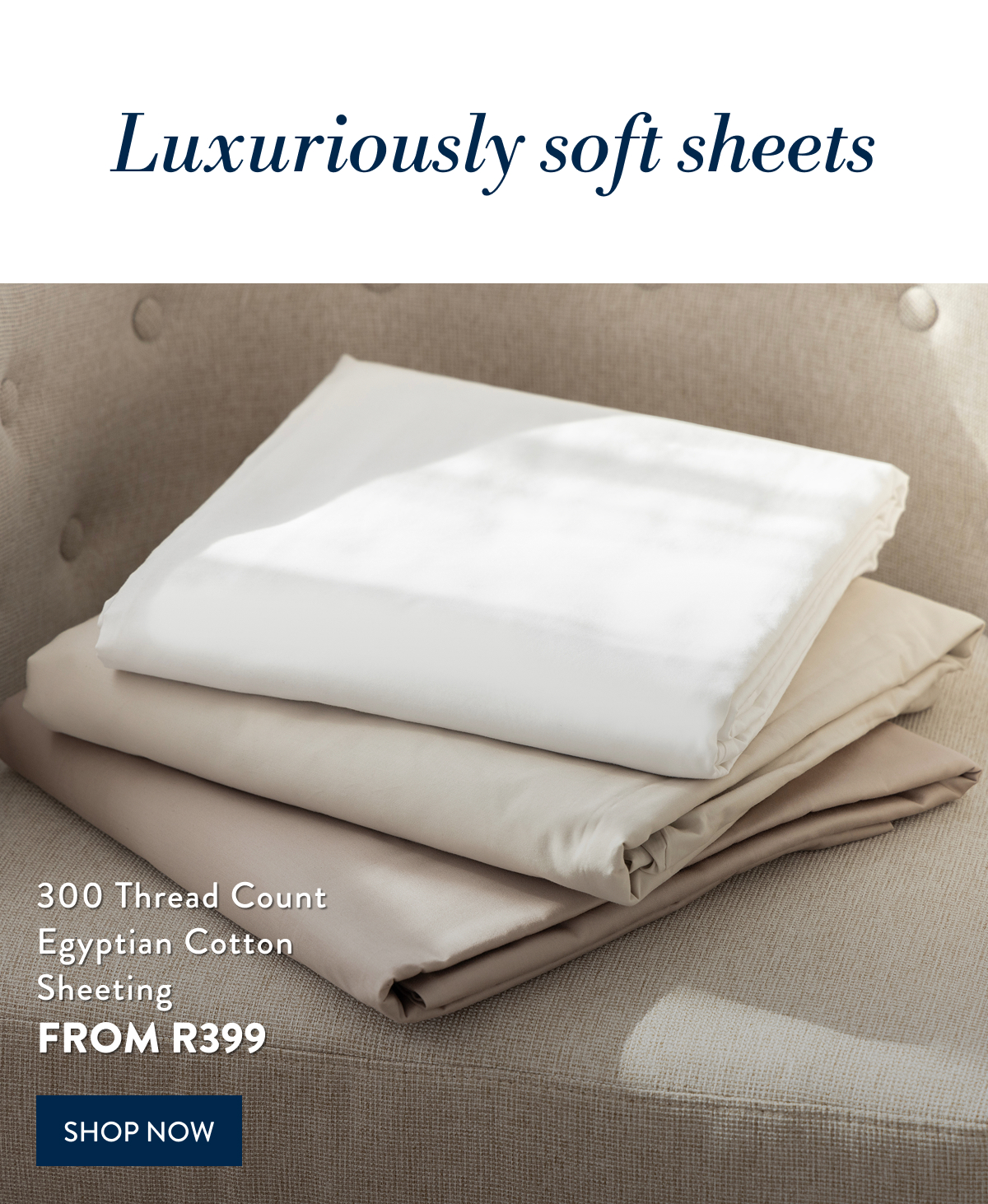 300TC Egyptian Cotton Sheeting FROM
