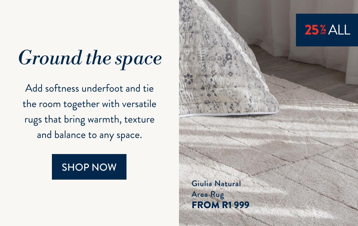 WEEKEND DEALS - 25% OFF ALL RUGS