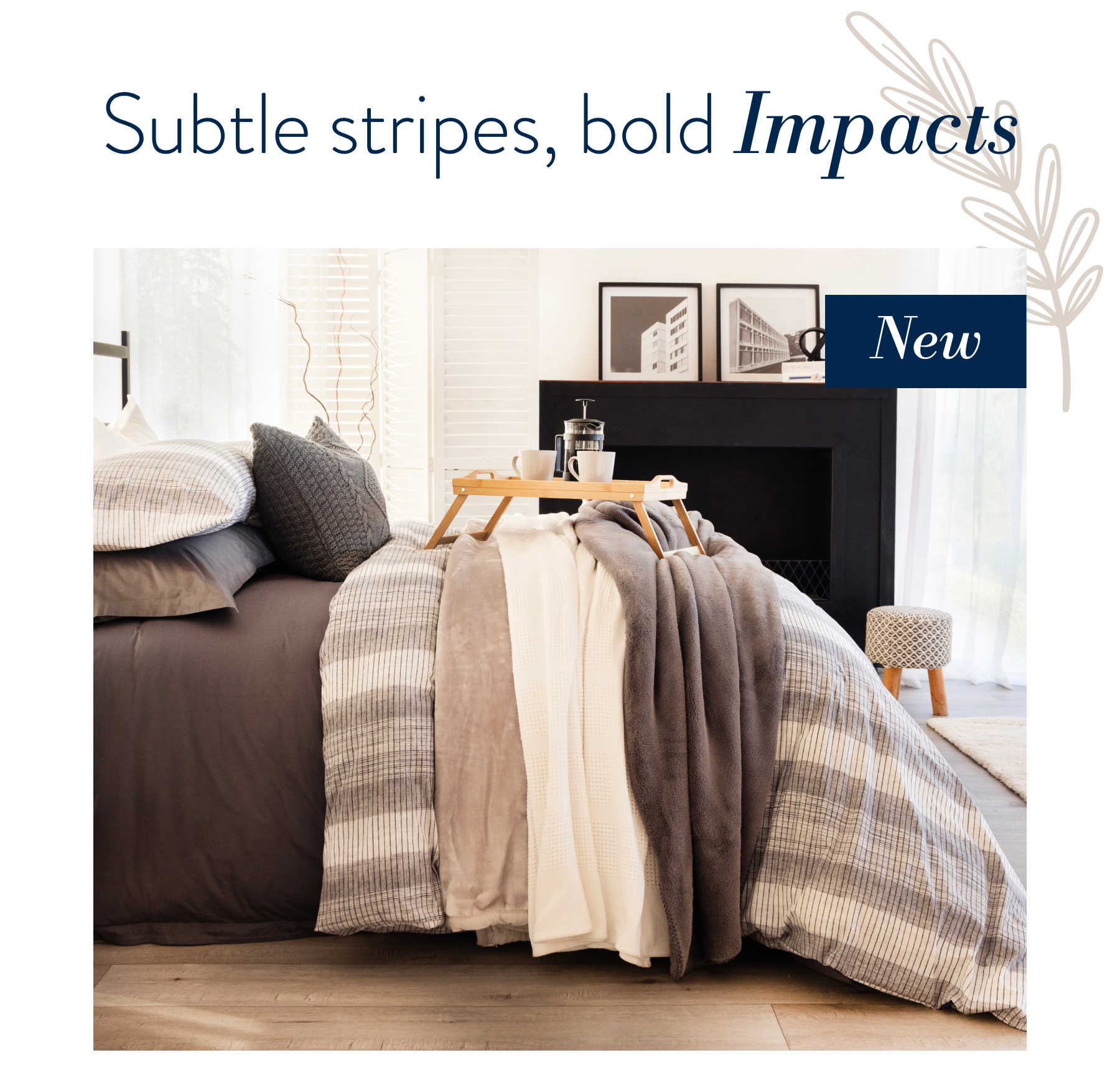 HOMER GREY DUVET COVER SET FROM: 