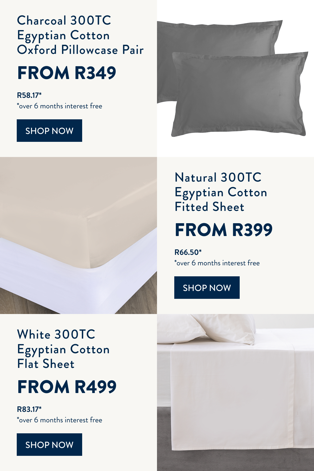 300TC Egyptian Cotton Sheeting FROM