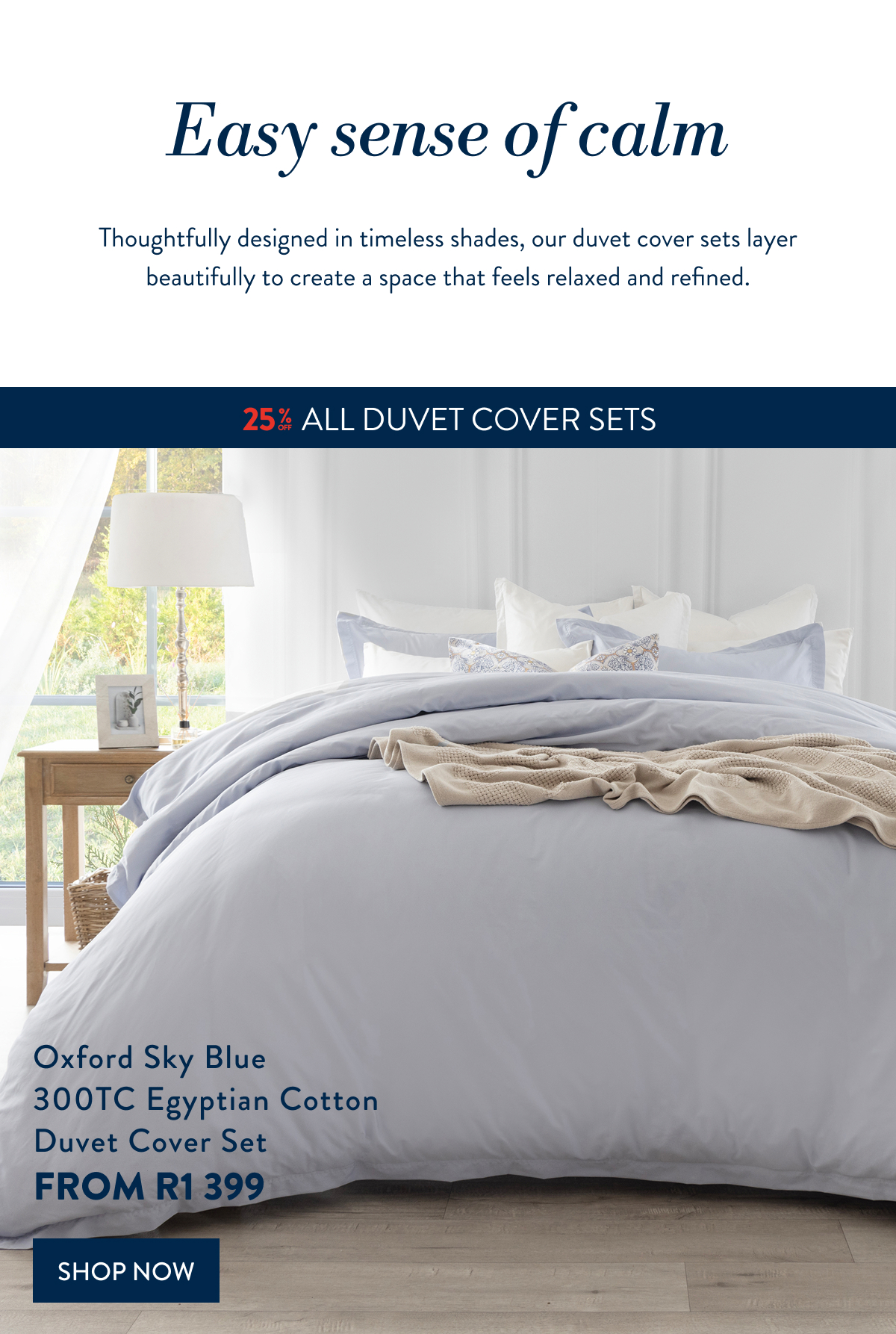 25% OFF ALL DCS - Chloe White DCS 300TC Embroidered