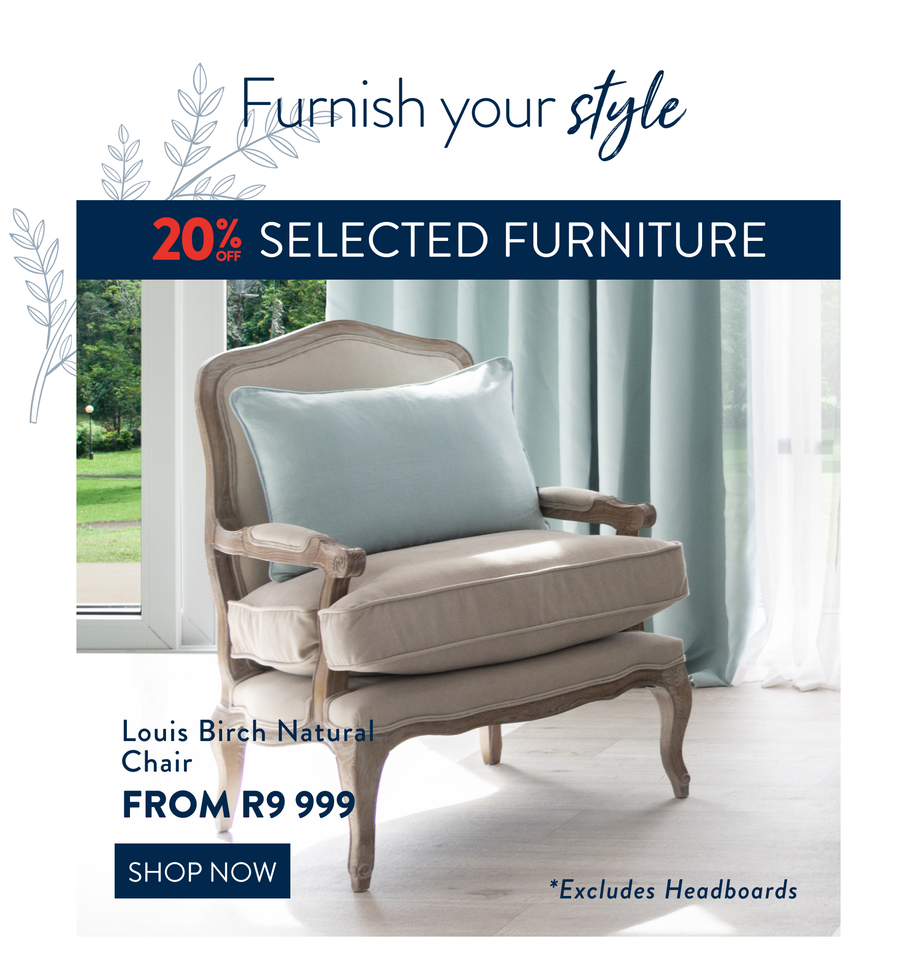 Louis Birch Natural Chair FROM: