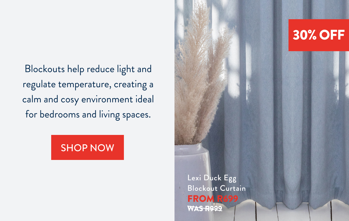 SALE - UP TO 30% OFF SELECTED CURTAINS