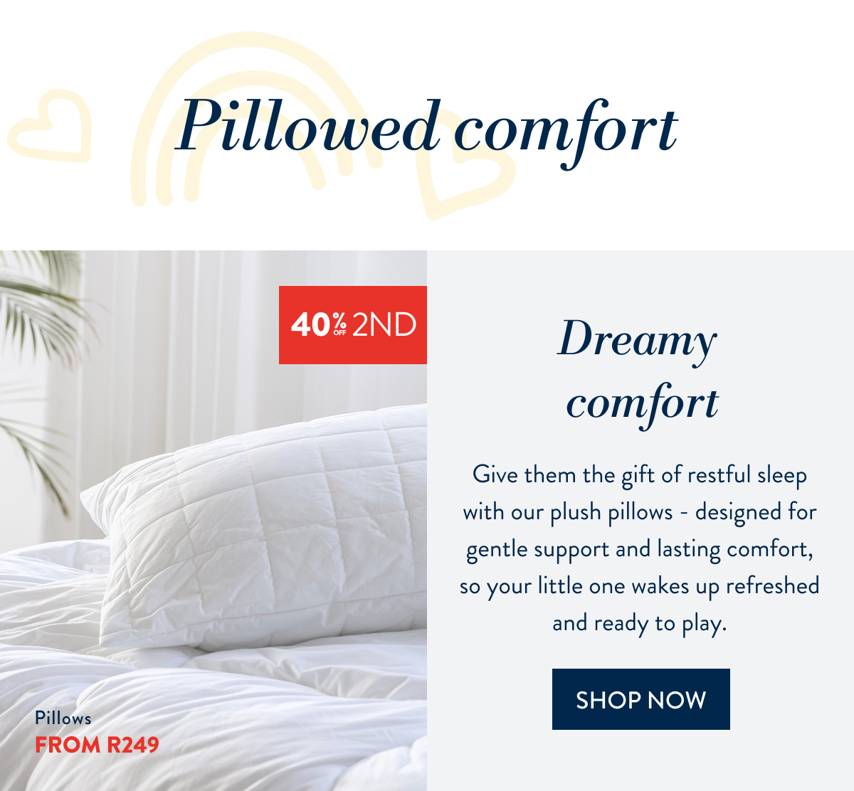 BUY 1 GET 40% OFF 2ND - Pillows
