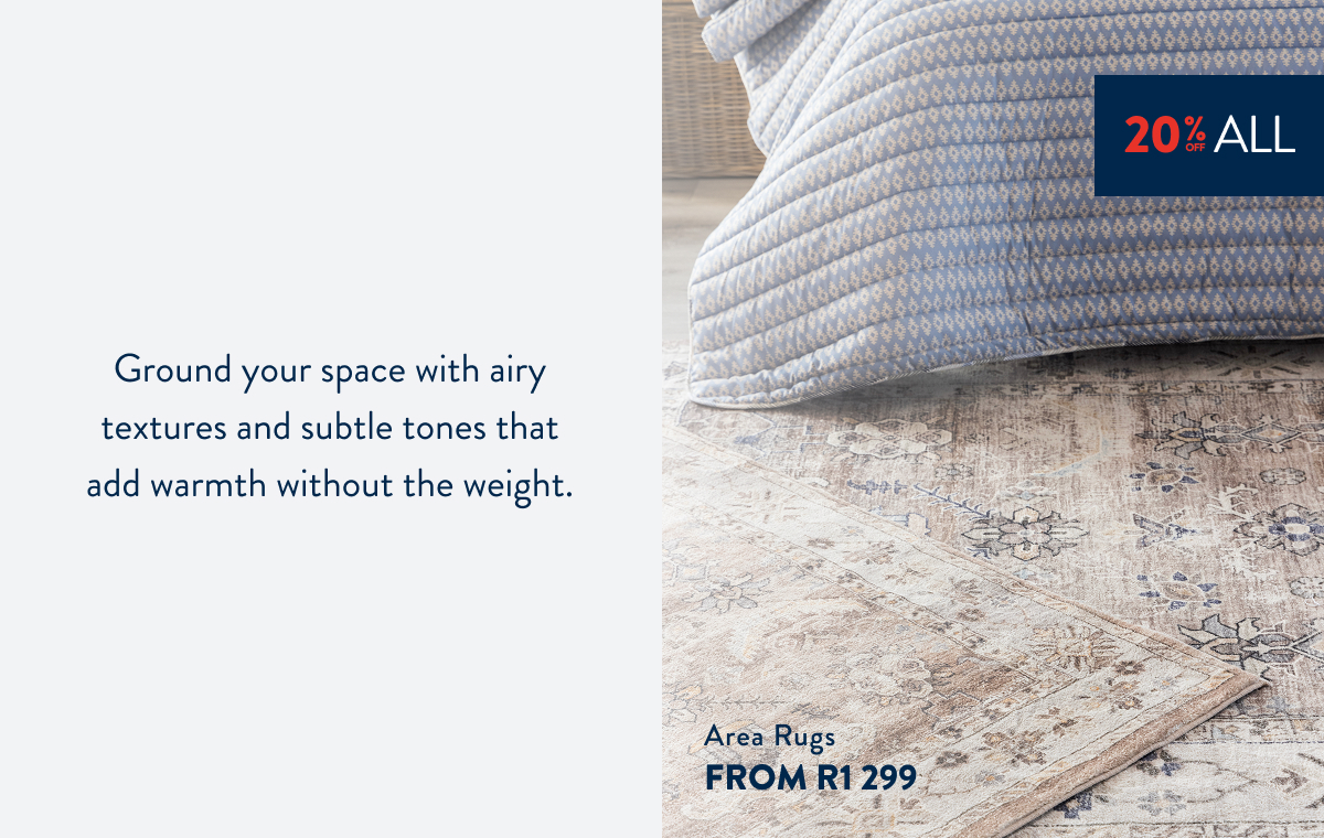 25% OFF All Area Rugs FROM: 