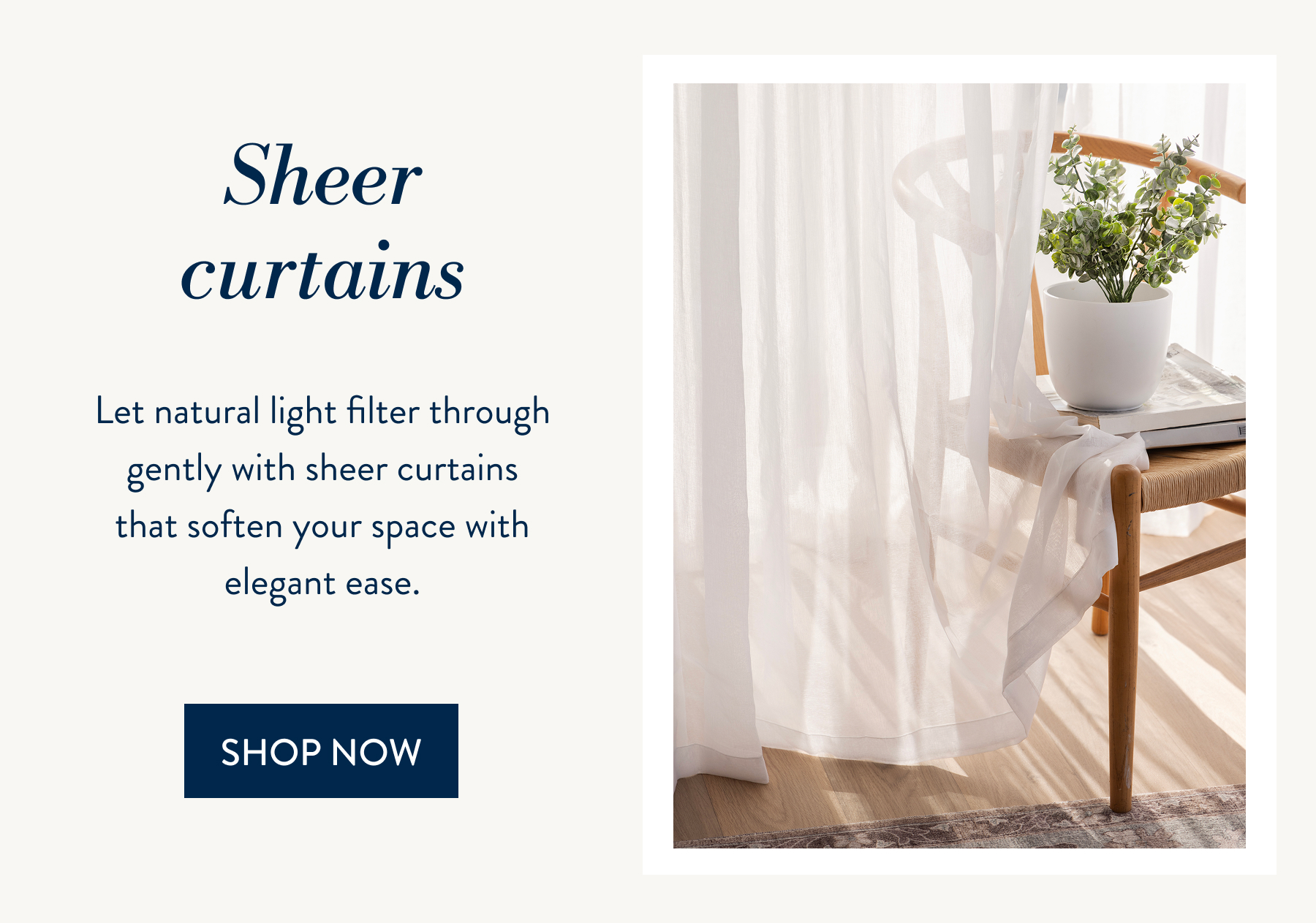 Buy 1 & Get 40% OFF a 2nd ALL Sheer Curtains FROM: 