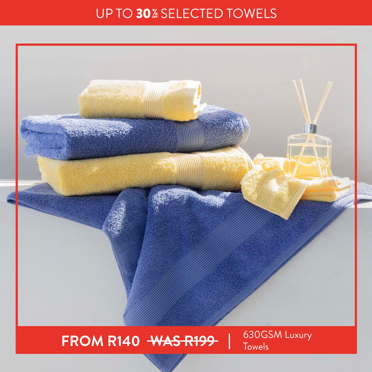 Up to 30% OFF Selected Towels FROM: 