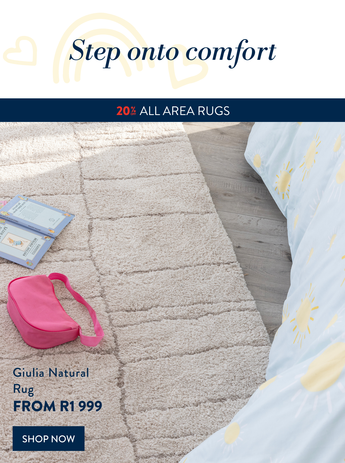 20% OFF ALL AREA RUGS