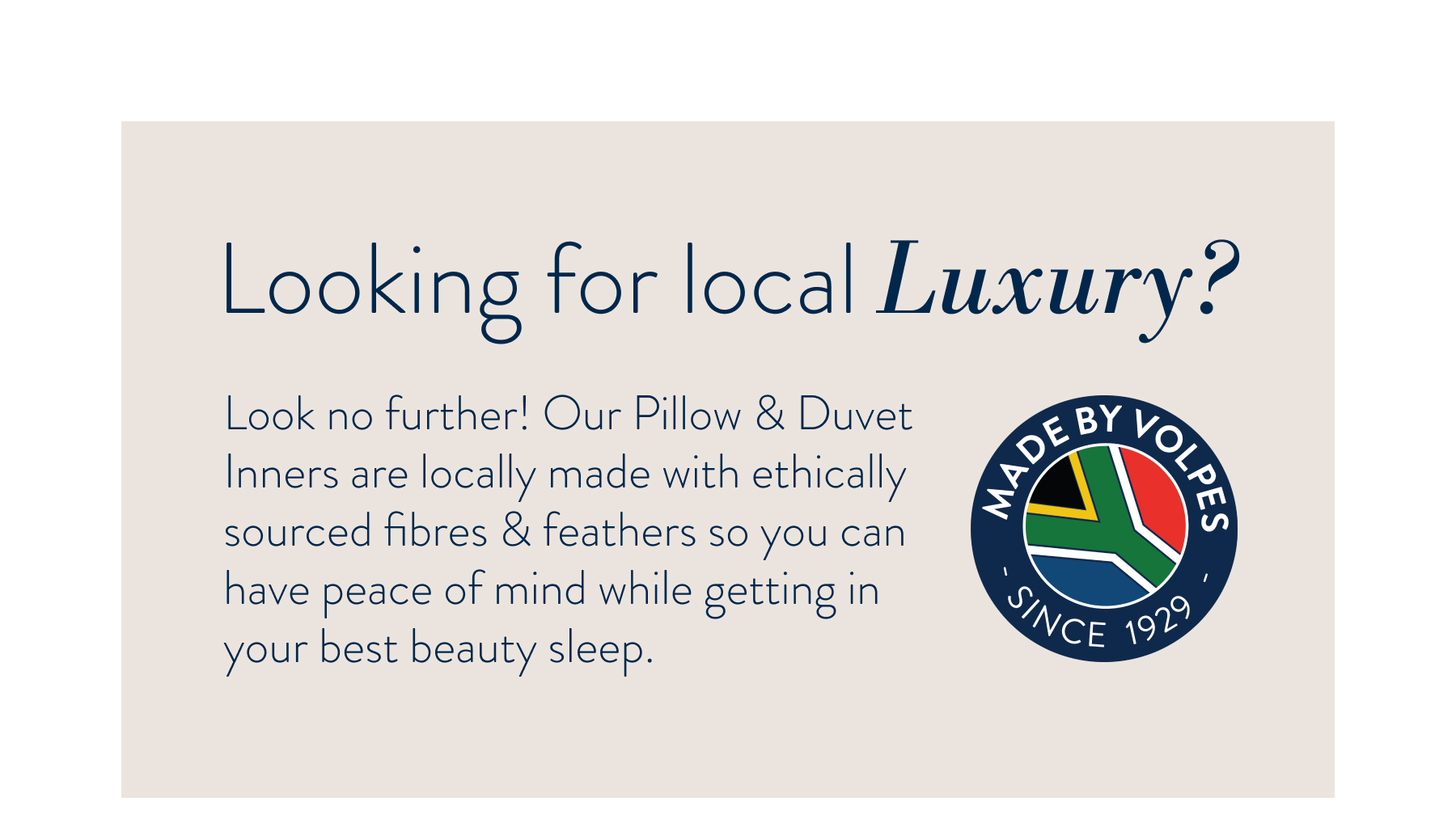Looking for Local Luxury: 