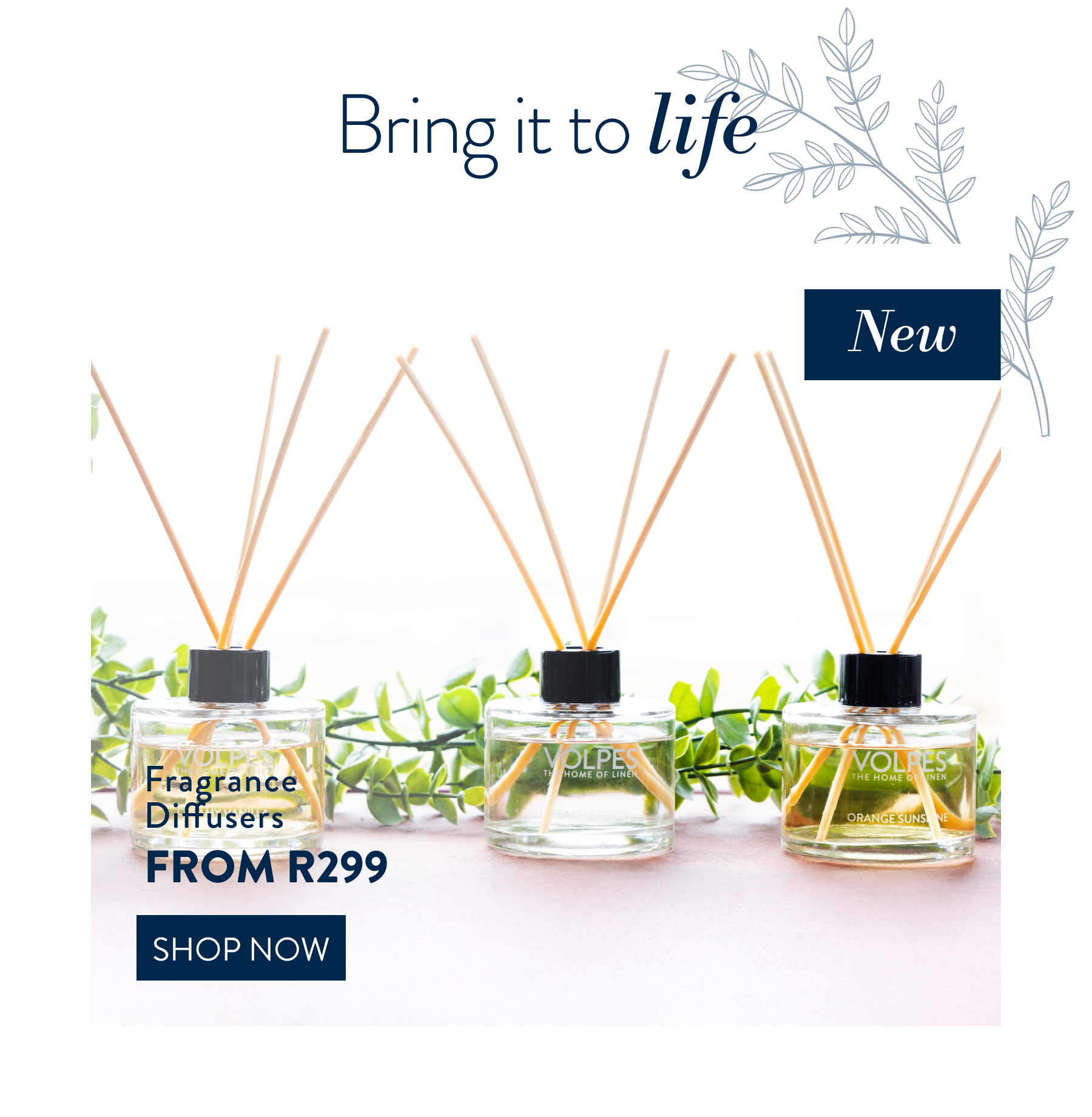 New Fragrances Diffusers FROM: 