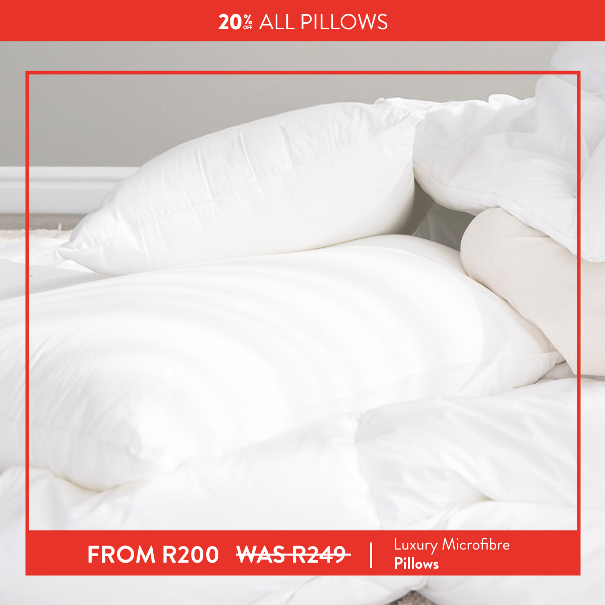 20% OFF ALL PILLOWS